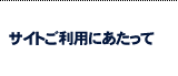 サイトご利用にあたって